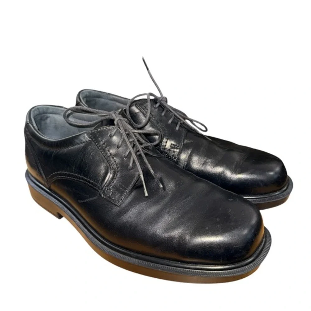 SAS Ambassador Oxford Mens‎ 9.5M Pre-Owned Dress Shoes Black Leather Made in USA